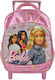 Τσαντα Τρολεϋ Νηπιου Ανατομικη Πλατη Barbie 29x23x10cm Barbie