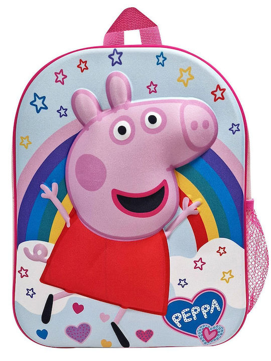 Geantă școlară Peppa Pig 3D 31x26x10cm Peppa 1000eva31-11