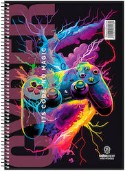 Salko Spiral Notebook Cyber 2 Subjects