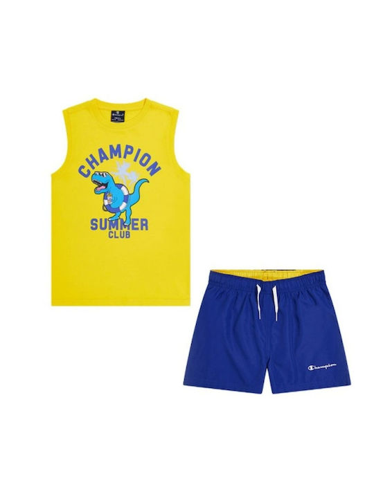 Champion Costum de baie pentru copii Set YELLOW