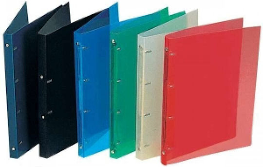 Plastic Clipboard Black-red 2 Rings A4