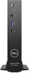 Dell OptiPlex 3000 Mini PC (Celeron Quad Core N5105/8GB DDR4/64GB eMMC/Fără sistem de operare)