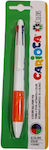 Στυλό 4 Χρωμάτων Carioca Ballpoiot Πορτοκαλί 1.0mm