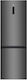 TCL Fridge-Freezer 318lt Total NoFrost H185xW59.5xD63cm Gray RP318BSE1