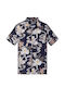 Schott Men's Shirt Short Sleeve Navyhawai