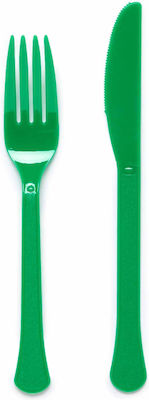 Set de tacâmuri Evergreen verde, 24 piese