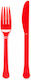 Red Fiesta Forks and Knives 24 Pieces