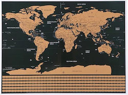 Παγκόσμιος Χάρτης Ξυστό Σημαίες Scratch Map World 82x59 Cm Aria Trade