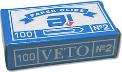 Veto Paper Clips No.2 100 pieces