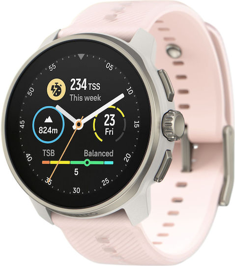 Suunto Race S Неръждаема стомана 45мм Водоустойчив Смартчасовник с Пулсомер (Powder Pink)
