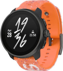 Suunto Race S Stainless Steel Αδιάβροχο Smartwatch με Παλμογράφο (Power Orange)