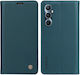 Realme Folio Series Book Synthetic Leather / Silicone / Plastic Green (Realme C65)