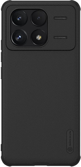 Nillkin Super Frosted Shield Pro Series Back Cover Plastic / Silicone Black (Xiaomi Poco F6 Pro 5G)