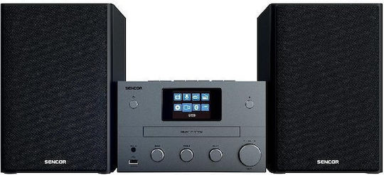 Sencor Soundsystem 2 SMC 5700WDB 100W mit CD Player und Bluetooth Schwarz