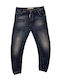 Leon Pantaloni Jeans pentru Bărbați Blue