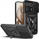 Techsuit Camshield Umschlag Rückseite Kunststoff / Silikon Schwarz (Motorola Edge 50 Ultra)