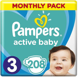 Pampers Active Baby No. 3 για 6-10kg Pampers Active Baby No. 3 για 6-10kg