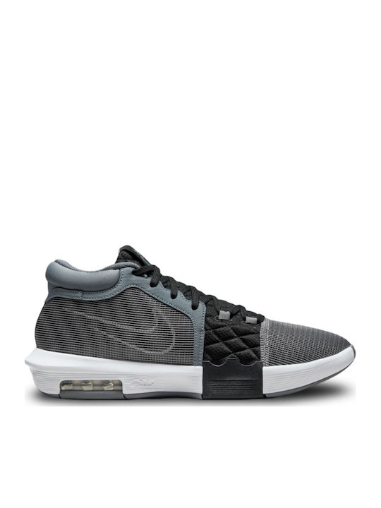 LeBron Witness 8 Ψηλά Μπασκετικά Παπούτσια Cool Grey / Μαύρο / Λευκό