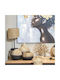 Fylliana Fl293 Table Lamp for Socket E27 with Brown Shade and Black Base