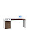 Professionelles Büro Edelweiss Holz White/walnut 120x60x75cm