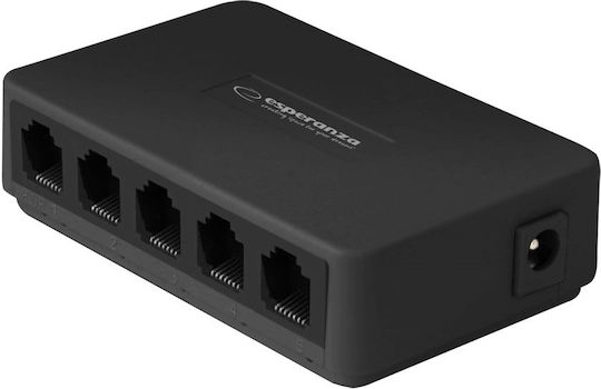 Esperanza ENS103 Managed Switch με 5 Θύρες Gigabit (1Gbps) Ethernet