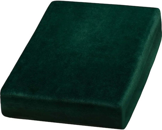 Pătură de acoperire estetică din catifea 70x190cm verde închis 0142981