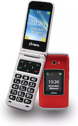 Olympia Vitus Dual SIM Mobile Phone with Large Buttons (English) Red