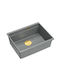 Quadron Drop-In Spüle aus Verbundgranulat B59.5xT45.1cm Gray