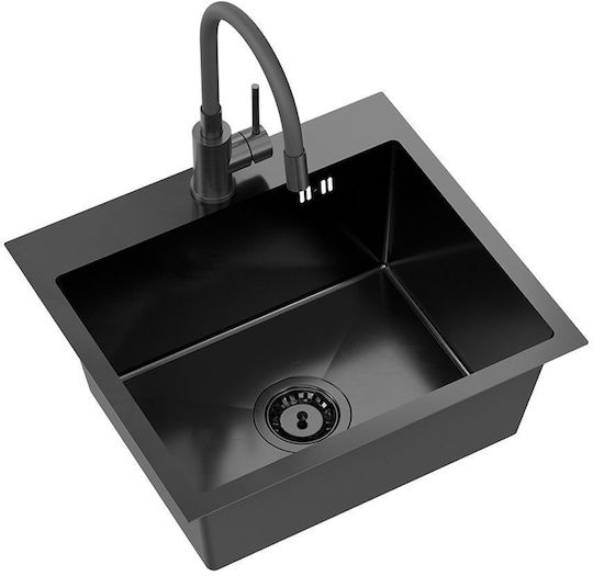Quadron Drop-In Мивка Inox ШxД Черен