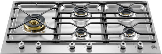 Bertazzoni Εστία Υγραερίου Αυτόνομη 89x52εκ. Ασημί