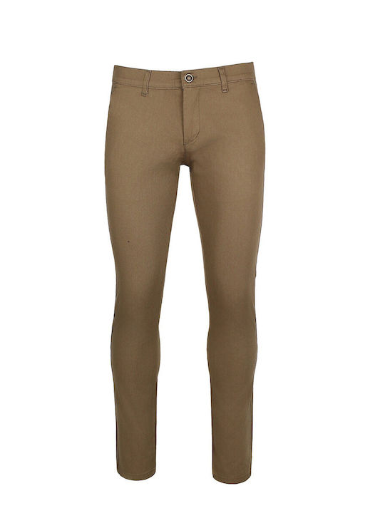 Avas Men's Trousers Chino Tabac Brown