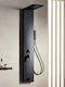 Tema Hydro-Massage-Säule 150cm Schwarz Matt