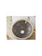 Aufgesetztes Waschbecken Marmor 40x40x15cm Gray