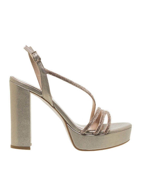 Mourtzi Leder Sandalen Gold