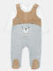 Alouette Baby Bodysuit Long-Sleeved Velvet Gray