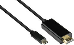 Good Connections GC-M0103 HDMI 2.0 HDMI male - USB-C male 5m Μαύρο Good Connections GC-M0103 HDMI 2.0 HDMI male - USB-C male 5m Μαύρο