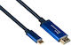 Good Connections Cable HDMI male - USB-C male 1.5m Μπλε