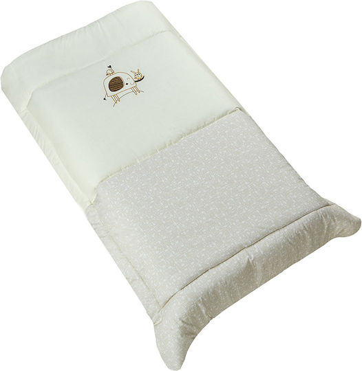 O Kosmos tou Morou Duvet Crib Cotton Gray Ecru 110x160cm