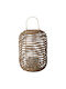Koopman Rattan Lantern Beige 27x27x37cm