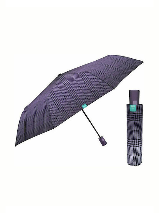 Perletti 26196C Automatic Umbrella Compact Purple