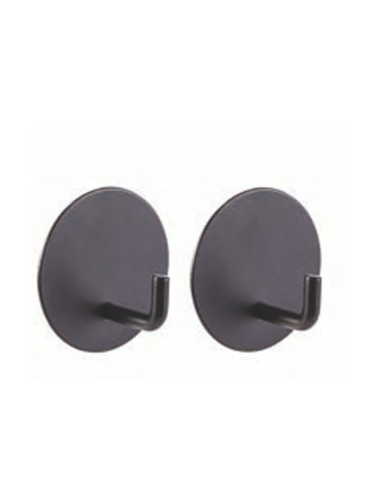 TnS Wall Hanger Plastic Black 2 Pieces