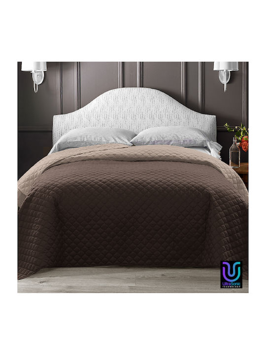 Gosmart Home 1kg Two-tone Ultrasonic Extra Line Single Coverlet 160x240 Brown-beige