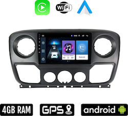 Ηχοσύστημα Αυτοκινήτου για Opel Movano 2011 - 2020 (Bluetooth/USB/WiFi/GPS/Apple-Carplay/Android-Auto) με Οθόνη Αφής 10"