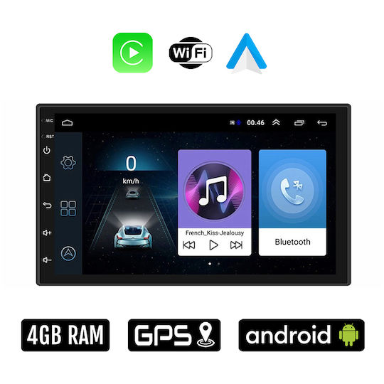 Автомобилна Аудио Система (Блутут/USB/WiFi/GPS/Apple-Carplay/Android-Auto) с Тъчскрийн 7"