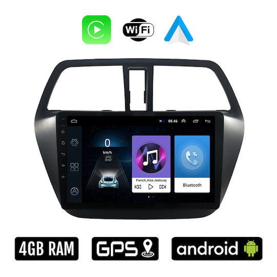 Auto-Audiosystem für Suzuki SX4 S-Cross 2014 (Bluetooth/USB/WiFi/GPS/Apple-Carplay/Android-Auto) mit Touchscreen 9"