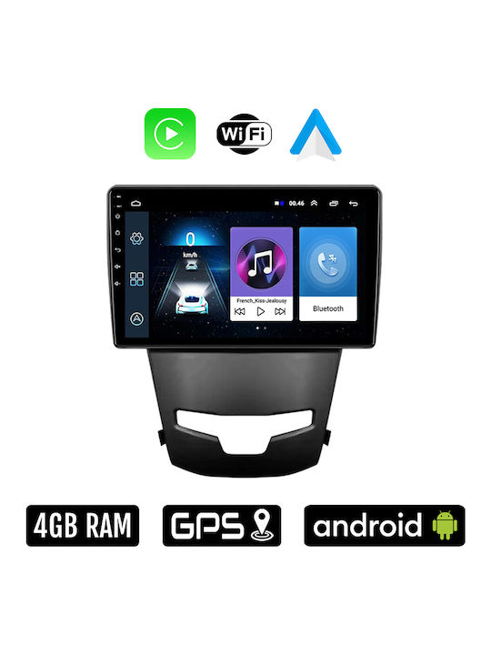 Sistem Audio Auto pentru Ssangyong Korando 2014+ (Bluetooth/USB/WiFi/GPS/Apple-Carplay/Android-Auto) cu Ecran Tactil 9"