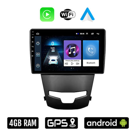 Ηχοσύστημα Αυτοκινήτου για Ssangyong Korando 2014+ (Bluetooth/USB/WiFi/GPS/Apple-Carplay/Android-Auto) με Οθόνη Αφής 9"