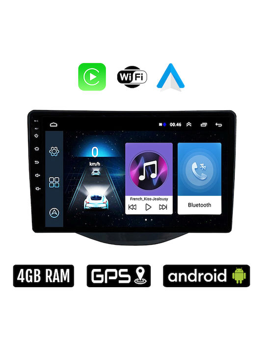 Car Audio System for Peugeot 108 2014 (Bluetooth/USB/WiFi/GPS/Apple-Carplay/Android-Auto) with Touch Screen 9"