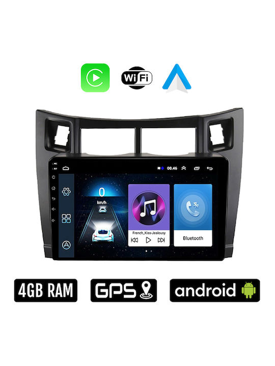 Sistem Audio Auto pentru Toyota Yaris 2006-2011 (Bluetooth/USB/WiFi/GPS/Apple-Carplay/Android-Auto) cu Ecran Tactil 9"