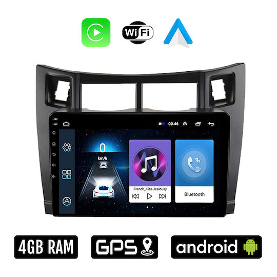 Car Audio System for Toyota Yaris 2006-2011 (Bluetooth/USB/WiFi/GPS/Apple-Carplay/Android-Auto) with Touch Screen 9"
